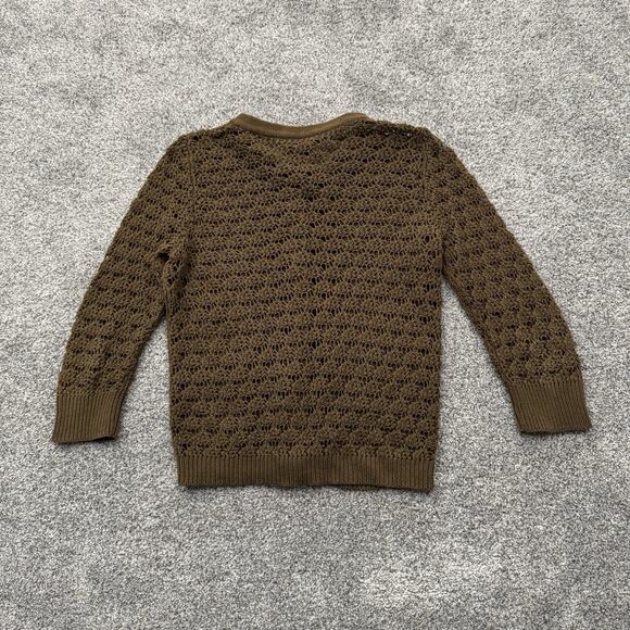 Cottagecore Cardigan Sweater Womens Medium Crocheted Boho Layering Grandmacore - Picture 7 of 7